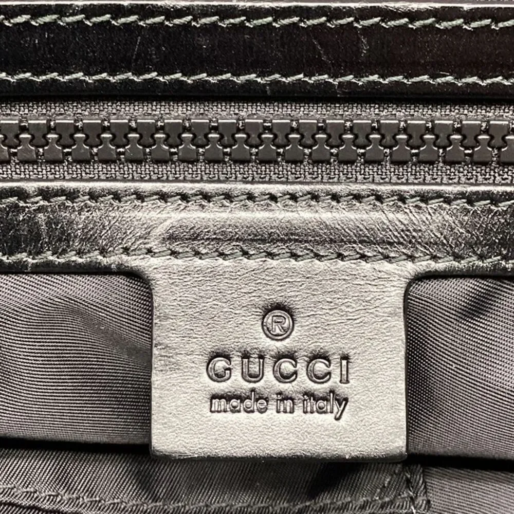Gucci Hollywood Embroidered Rucksack Backpack in Black Polyester